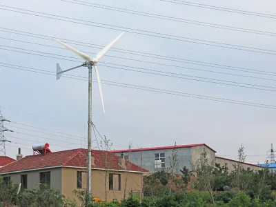 What factors determine the height of a wind turbine above the ground?