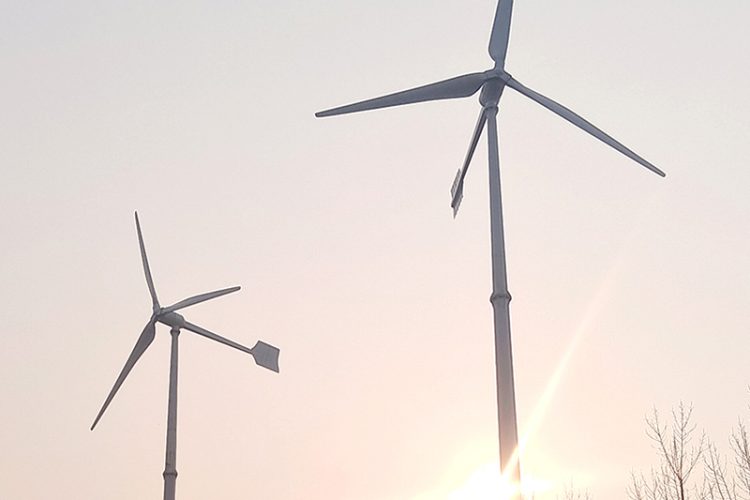 30kW wind turbine, active pitch control, mechanical brake, factory shipped