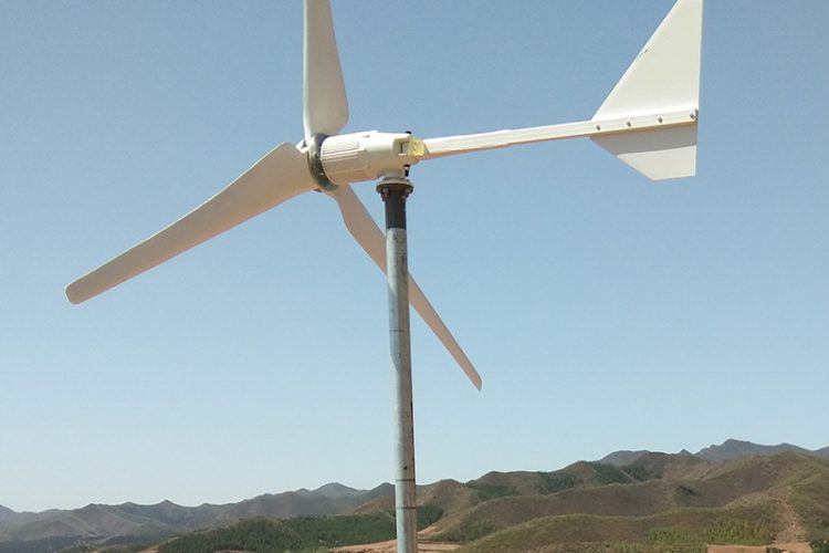 3kW dedicated horizontal axis wind turbine for household use, shipped by the manufacturer