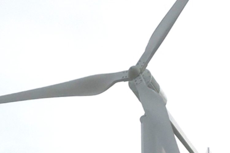 10 kW horizontal axis wind turbine, fiberglass blades, off grid and grid connected energy storage system for wind solar complementarity