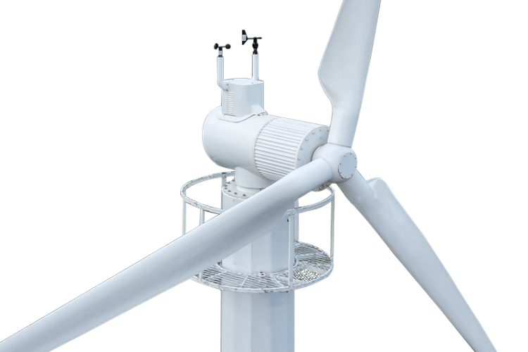 A 50kW electronically controlled wind turbine has a high wind energy utilization rate